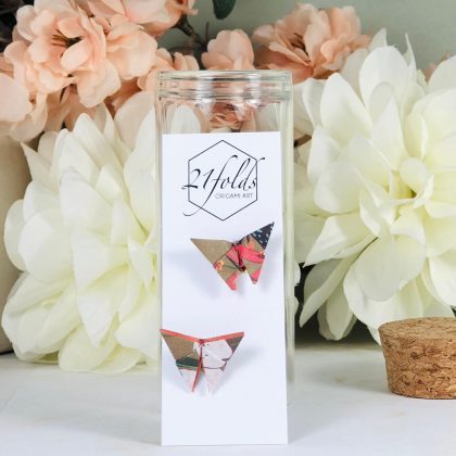 Origami butterfly earrings