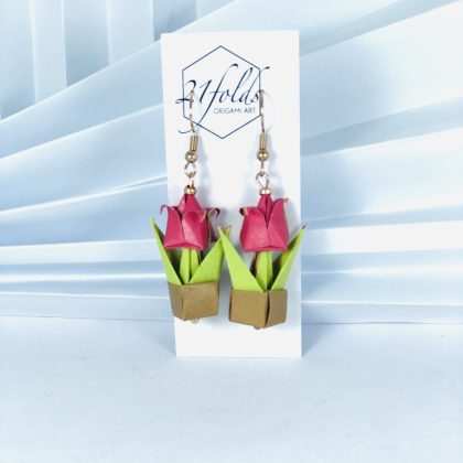 Potted Tulip - Magenta (pink)