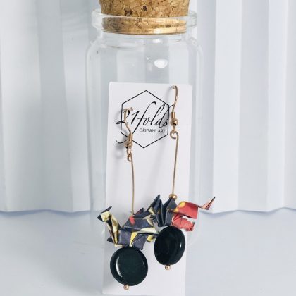 Black & Red Origami Dragon - Asian